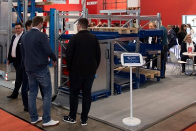Pull-out units on display at LogiMAT